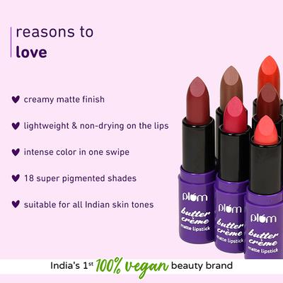 Plum Butter Creme Matte Lipstick 133 Coral My Name 1's - Lipsticks