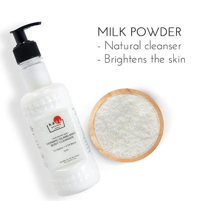 Hada Secrets Japan Honshu Island Mint Body Wash with Tri-Vitamins, Milk Moisturizer and 4 Oils 300 ml - Shower Gels & Body Wash