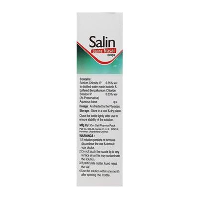SALIN Nasal Drops 10ml - Nasal Congestion-Nas