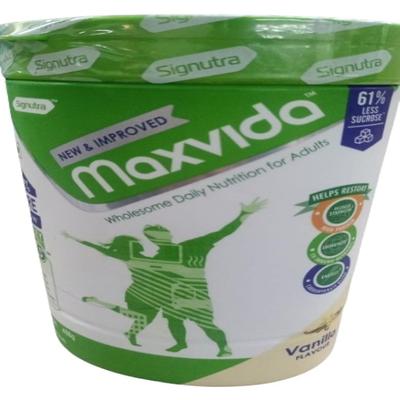 Maxvida Wholesome Daily Nutrition For Adults Jar Gluten Free - Vanilla Flavour 400 g - Daily Health Drinks