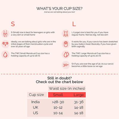 TWC Menstrual Cup (Large) 30 gm - Menstrual Cups