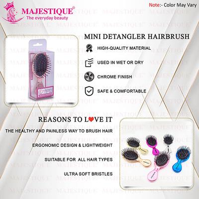 Majestique Mini Detangler Hair Brush, Massage Paddle for Adults and Kids - Color May Vary 1's - Hair Brushes