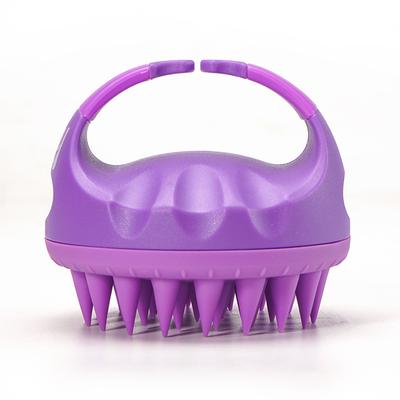 Rey Naturals Hair Scalp Massager Shampoo Purple Brush 1's - Hair Brushes