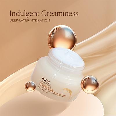 The Face Shop Rice & Ceramide Moisturizing Cream - Korean Day Cream for Barrier Repair & Glow 50 ml - Face Moisturizers