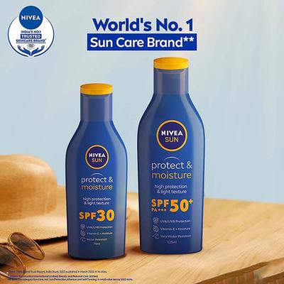 Nivea Sun Protect & Moisture SPF 50 Lotion 125 ml - Face Sunscreen