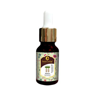 Passion Indulge Vetiver Essential oil for Anti-Scar, Anti-oxidant, skin tonic, prevents Premature ageing-10 ml - Essential Oils