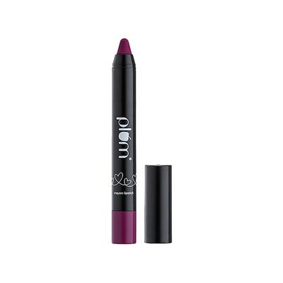 Plum Twist & Go Matte Lipstick Ceramides + Hyaluronic Acid Airbrushed Finish Long Lasting 100% Vegan & Cruelty-Free Violet Wand - 136 (Purple) 1.8 gm - Lip Crayons