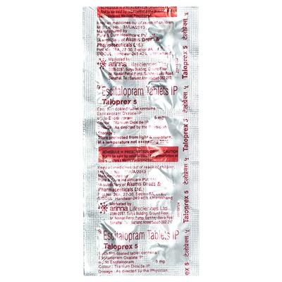 Taloprex 5mg Tablet 10'S - Depression-Ant