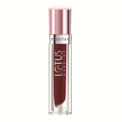 Lotus Makeup Ecostay Matte Lip Lacquer Wine Velvet el11 4 gm - Lipsticks