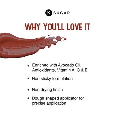 SUGAR Cosmetics Mettle Liquid Lipstick - 11 Rigel (Rusty orange) 7ml - Liquid Lipsticks