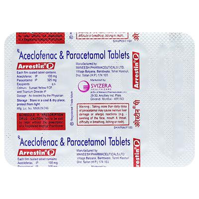 Arrestin P Tablet 10'S - Pain relief-Nsa