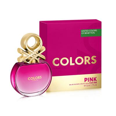 United Colors Of Benetton Colors Pink For Her Eau De Toilette 50 ml - Women Perfumes (Edt/Edp)