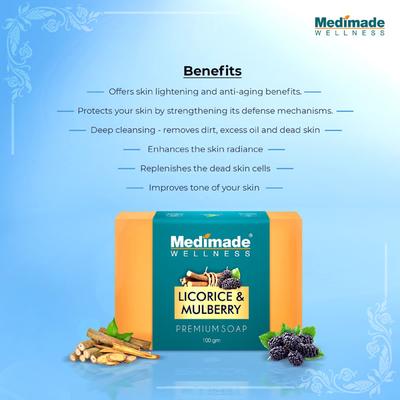Medimade Licorice & Mulberry Premium Soap (Pack of 3) 1's - Soaps