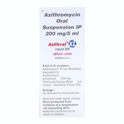 Azithral XL 200mg Liquid 60ml - Bacterial Infections-Mac