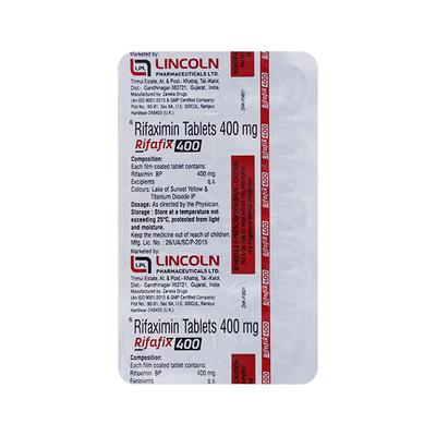 RIFAFIX 400 Tablet 10's - Bacterial Infections-OAB