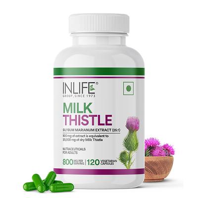 INLIFE Milk Thistle 800 mg Vegetarian Capsule 120's - Vital Health