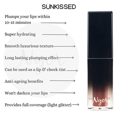 Nyor Sun Kissed Light Shimmery Rust Plumping Lip Colour 5 ml - Lipstick Primers & Plumpers