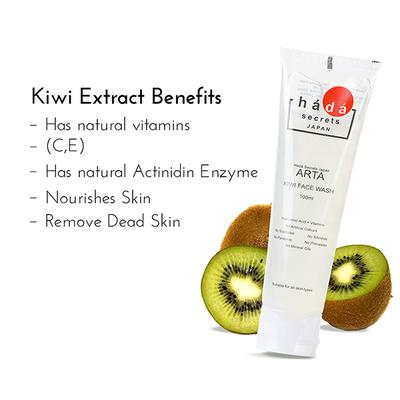 Hada Secrets Japan Arta Kiwi Facewash 110 ml - Face Wash & Cleansers