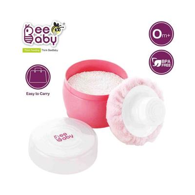 Beebaby Premium Powder Puff with Container for Baby 0M + (Pink) 1's - Baby Powder