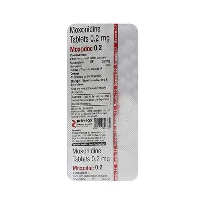 MOXODOC 0.2 Tablet 10's - Hypertension-Cen
