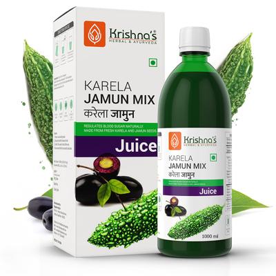 Krishna's Herbal & Ayurveda Karela Jamun Mix Juice 1000 ml - Ayurvedic Juices