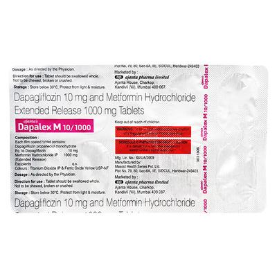 DAPALEX M 10/1000 Tablet 10's - Diabetes-Ant