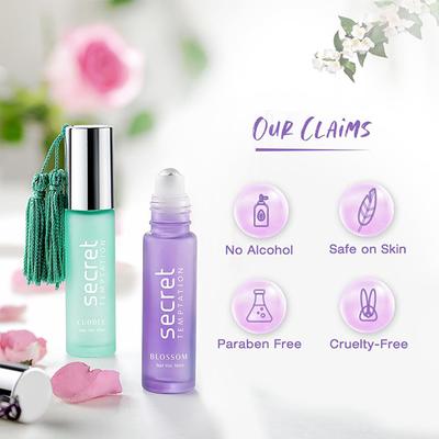 Secret Temptation Alcohol Free Perfume Roll On Gift Set for Women (10ml each) 4's - Body Mist/Spray