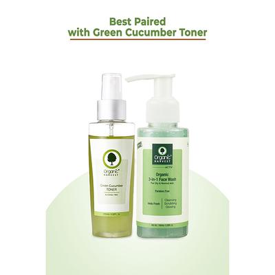 Organic Harvest 3-in-1 Face Wash for Dry and Normal Skin 100 ml - Face Wash & Cleansers