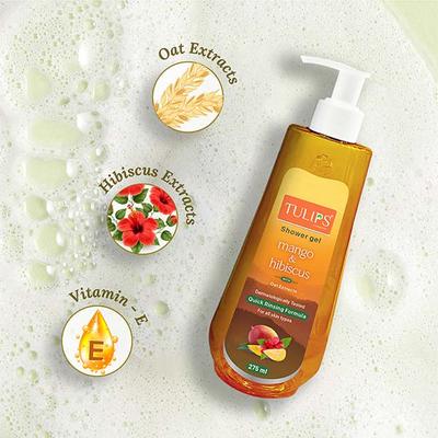 Tulips Mango & Hibiscus Shower Gel 275 ml - Shower Gels & Body Wash