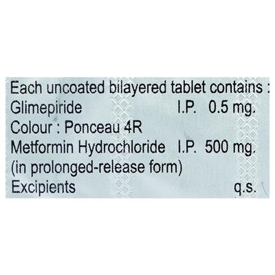 Gride M 0.5mg Tablet 10'S - Diabetes-Ant