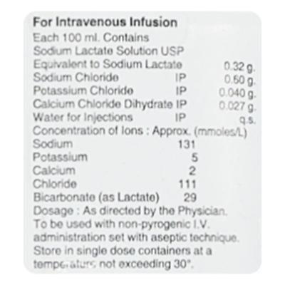 RL(FRESENIUS) COMPOUND SODIUM LACTATE Injection 500ml - Supplements-Int