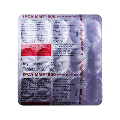 IPCA MMF 500 Tablet 15's - Immune Suppression