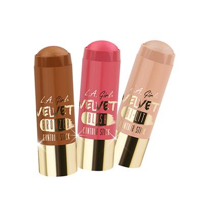L.A.Girl Velvet Contour Sticks Blush - Plush 5.8 gm - Contour