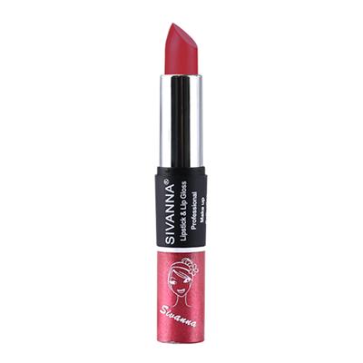 Sivanna Colors 2 in 1 Lipstick & Lip Gloss - DK061 03 20 gm - Lip Glosses