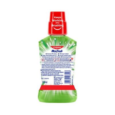 Colgate-Palmolive, Colgate Plax Antibacterial Mouthwash, 24/7 Fresh Breath with Natural tea extracts(Fresh Tea) 500 ml - Mouthwash