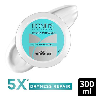 Pond's Light Moisturiser With Cera-Hyamino for 5X Dryness Repair for Soft, Smooth Skin, 300ml - Face Moisturizers