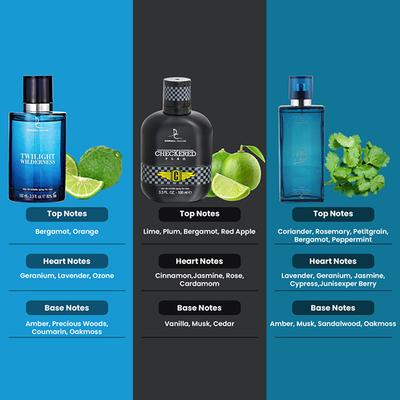 Dorall Collection Twilight + Checkered Flag + Blue Safe EDT Set 3's - Men Perfumes (Edt/Edp)