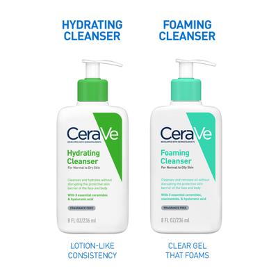CeraVe Hydrating Cleanser For Normal To Dry Skin 236 ml - Face Wash & Cleansers