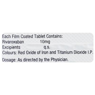 RIVAXA 10 Tablet 14's - Blood Clot-Ant