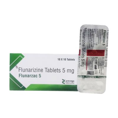 FLUNARZAC 5 Tablet 10's - Migraine