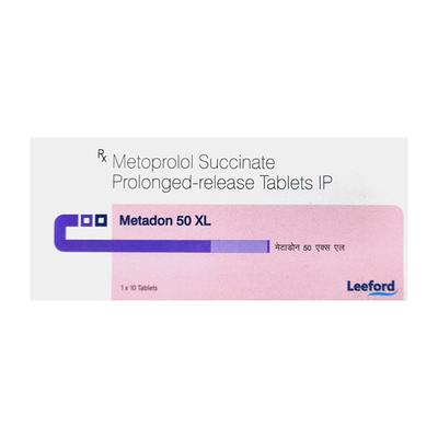 METADON XL 50 Tablet 10's - Hypertension-Bet