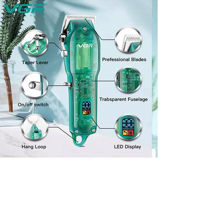 VGR V-660 Trimmer 200 min Runtime 4 Length Settings (Green) 1's - Trimmers