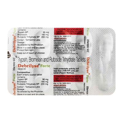 Debrilyse Forte Tablet 10'S - Pain relief-Ant