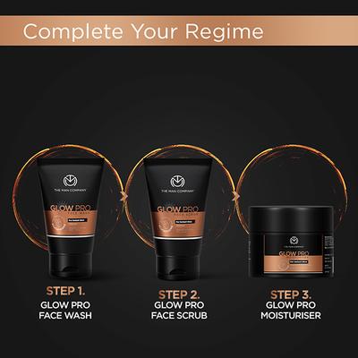 The Man Company Glow Pro Face Scrub for Exfoliating and Even Skin Tone 100 gm - Scrubs & Exfoliants
