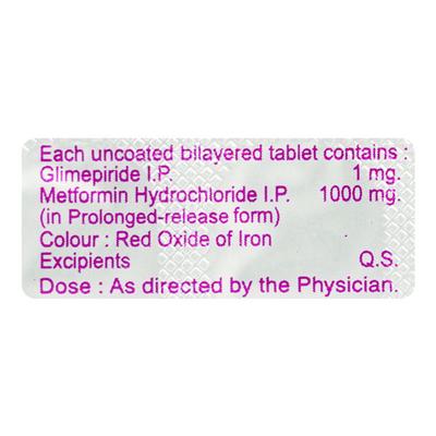Glimison M Forte 1/1000mg Tablet 10'S - Diabetes-Ant