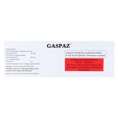 Gaspaz Capsule 10'S - Ulcer/Reflux/Flatulence-Aaa