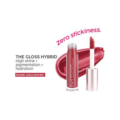 House Of Makeup Hot Glossip Non-Sticky, High-Shine Gloss - Juicy Secrets 4.7 ml - Lip Glosses