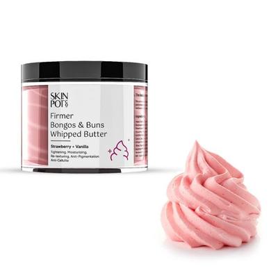 Skin Pot Co Firmer Bongos and Buns Whipped Butter - Strawberry + Vanilla 100 gm - Body Butter