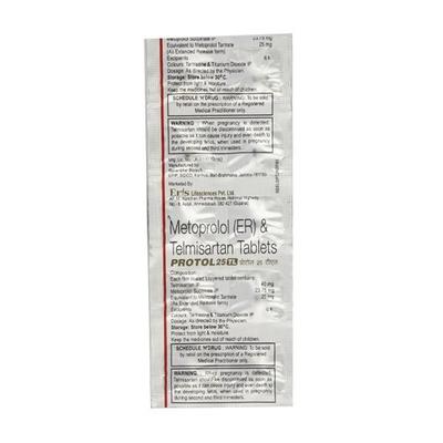 Protol 25 TL Tablet 10'S - Hypertension-Ang