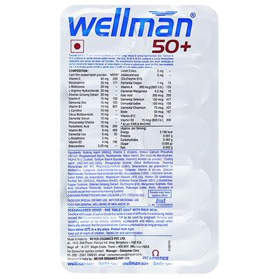 Wellman 50+ Multi-Vitamin Tablet 30's - Multi-Vitamins